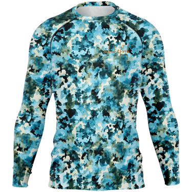 Chokefish™ Long Sleeve Rashguard Acid-Wash Men's Shirt-013
